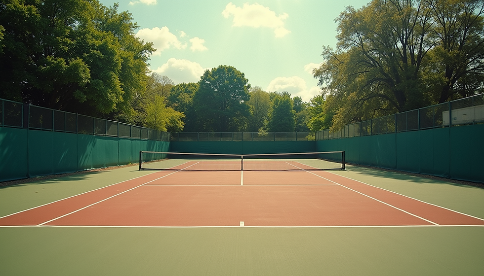 теннисный корт за городом