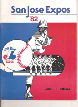 1982 San Jose Expos Program