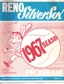 1967 Reno Silver Sox Program