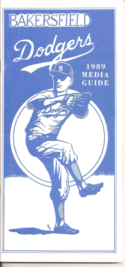 1989 Bakersfield Dodgers Media Guide