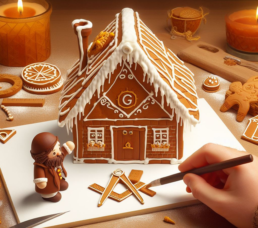 Masonic Gingerbread House