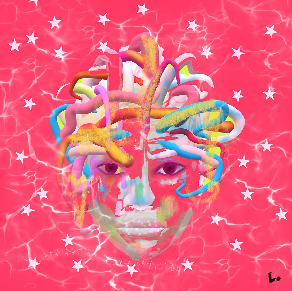 Crypto Medusa #5 MY MIND, A CIRCUS - Lucrecia Art