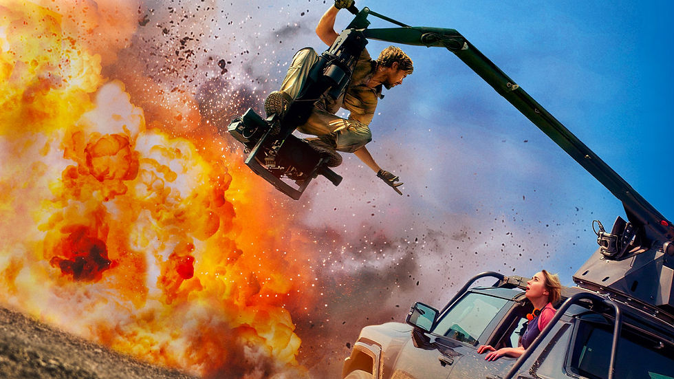 Ryan Gosling ed Emily Blunt in una scena del film