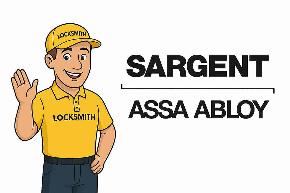 cerrajero con logo cerraduras sargent