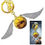 Thumbnail: Harry Potter - * Golden Snitch * Quidditch Pewter Key Chain Keyring Hogwarts