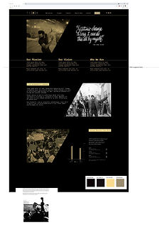 Next design ideation, showing style guide reference