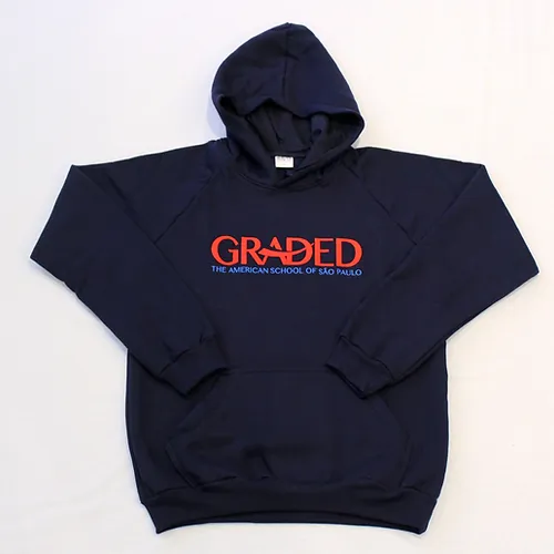 Navy Blue Embroidered Sweatshirt