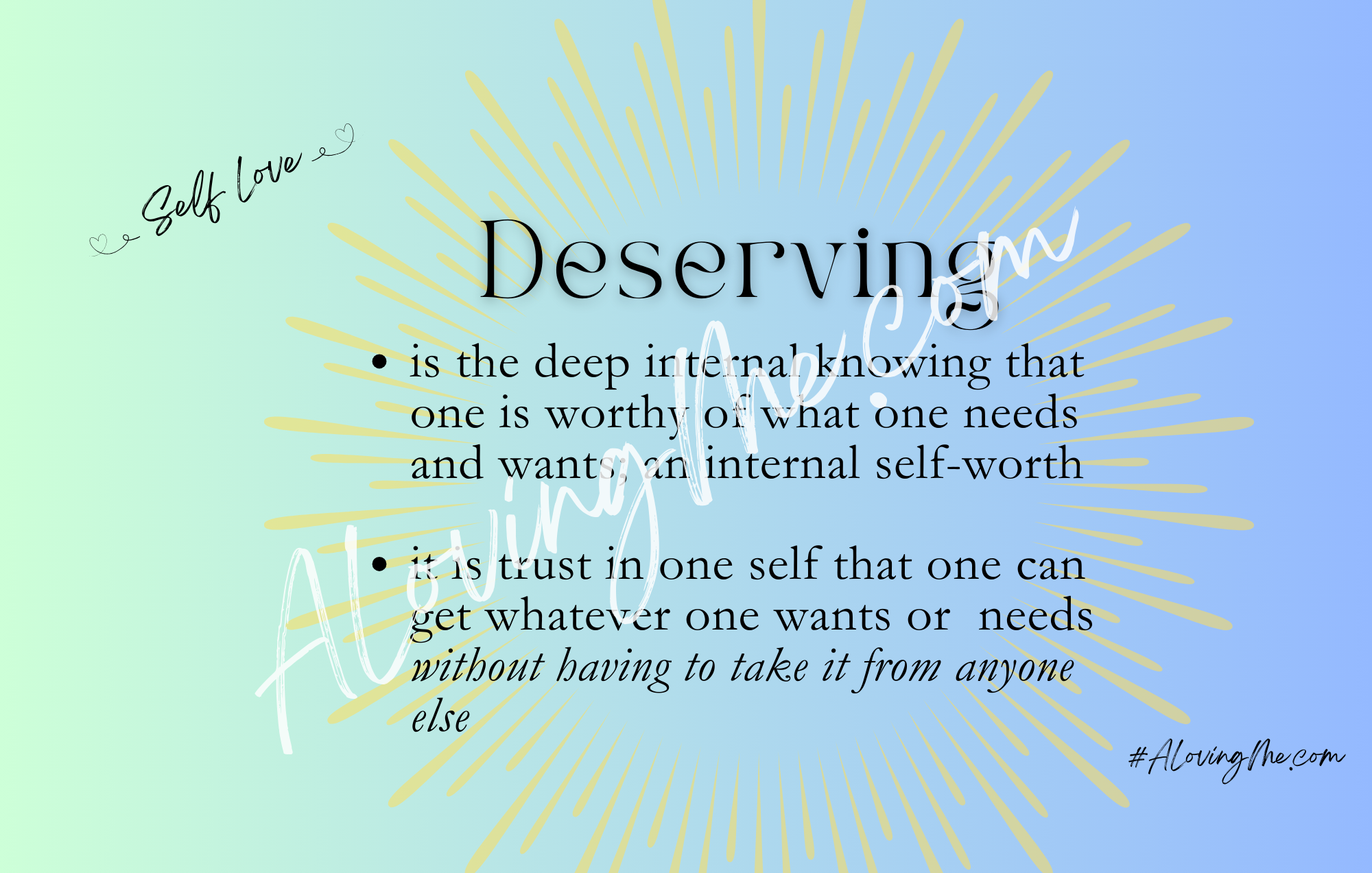 Self Love - Month 1 Day 8