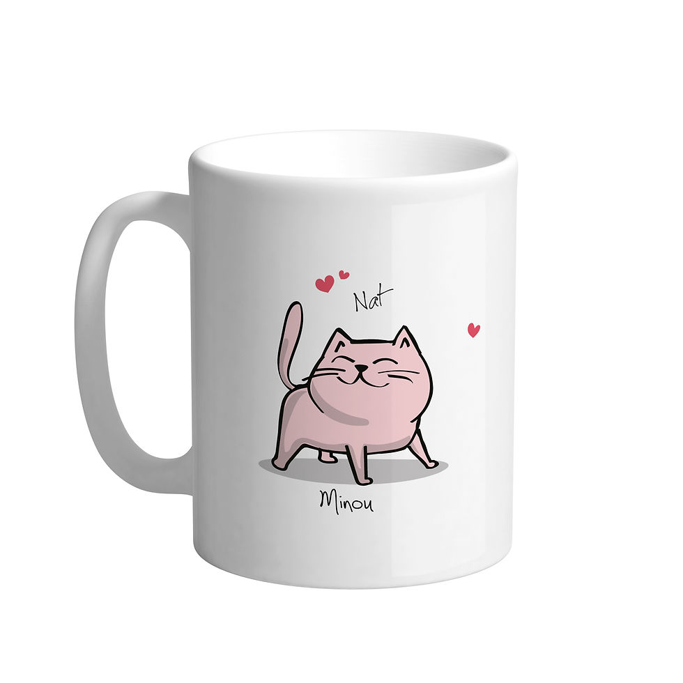 Miniature : Duo de Mugs - Mon poussin, lapin, chaton !