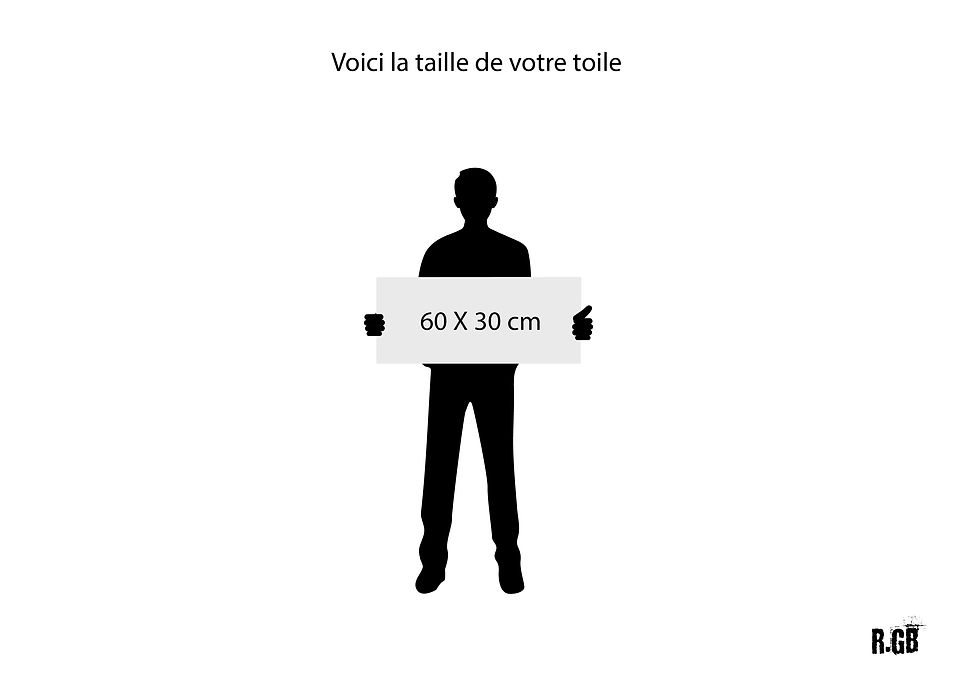 Miniature : toile en format 60 X 30 cm