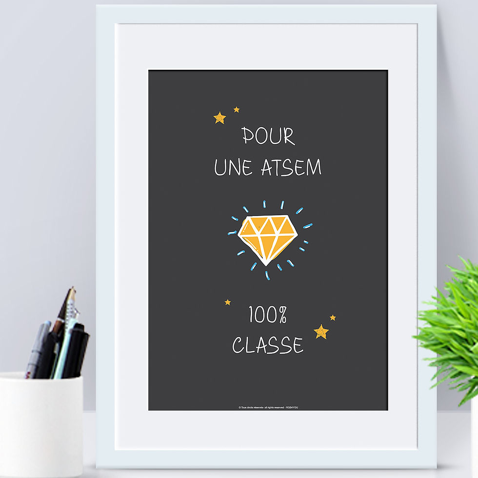 Affiche - Ecole - Pour une Atsem... - Format A4