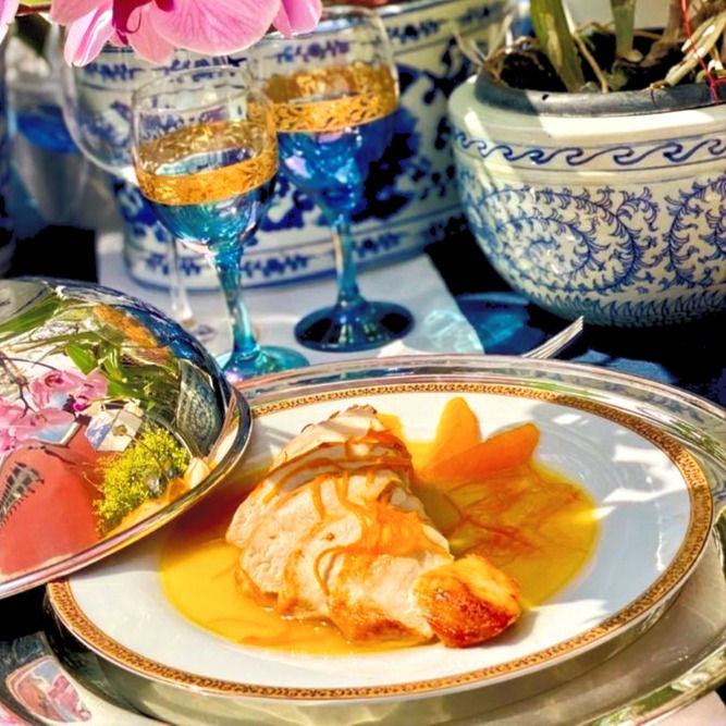 Miniatura: Pollo a la Naranja con Grand Manier (4 personas)