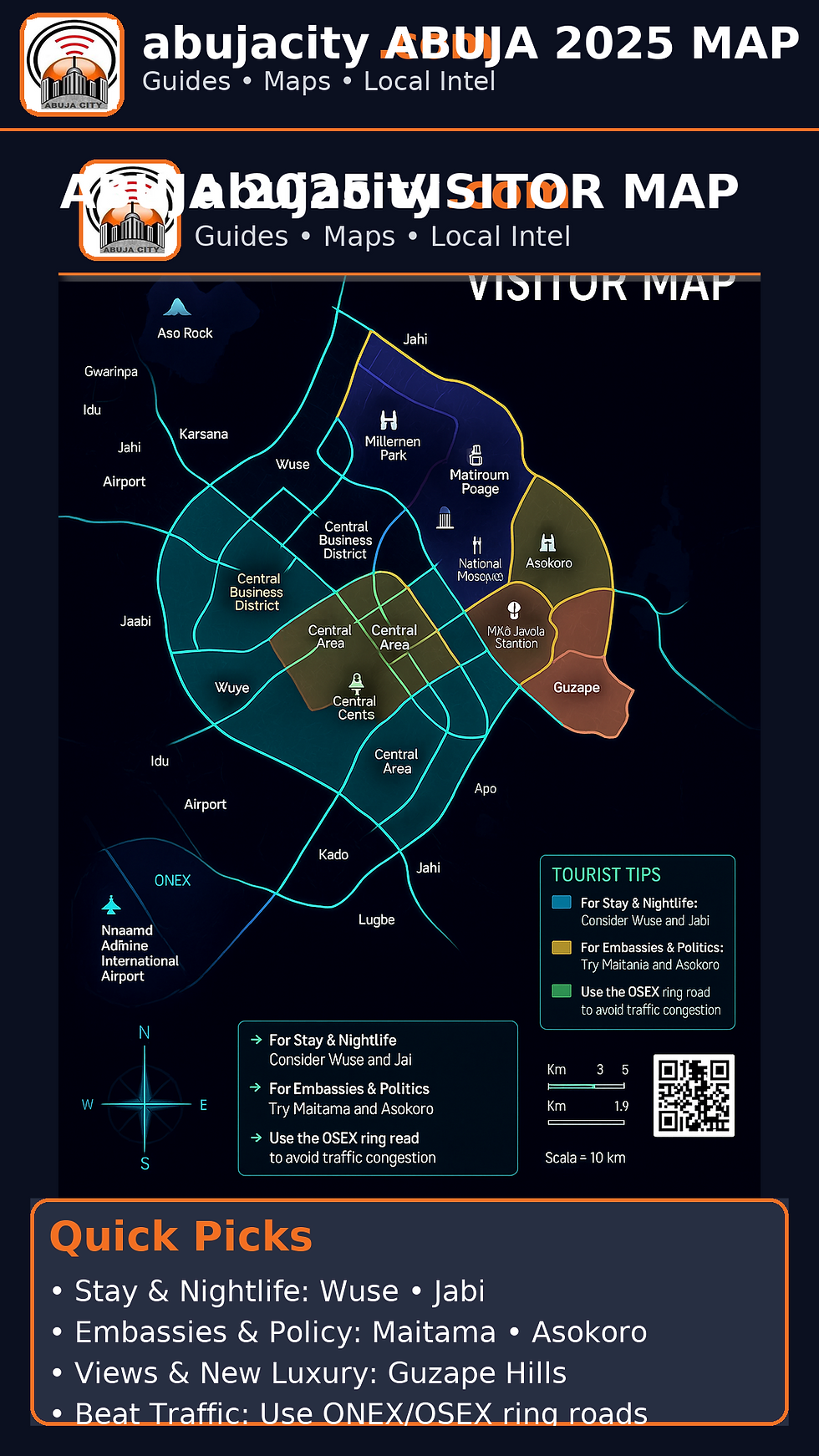 Abuja, Explained: A Visitor’s Map & Area Guide