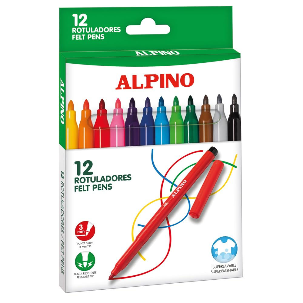 Rotuladores Punta Fina Alpino - 12