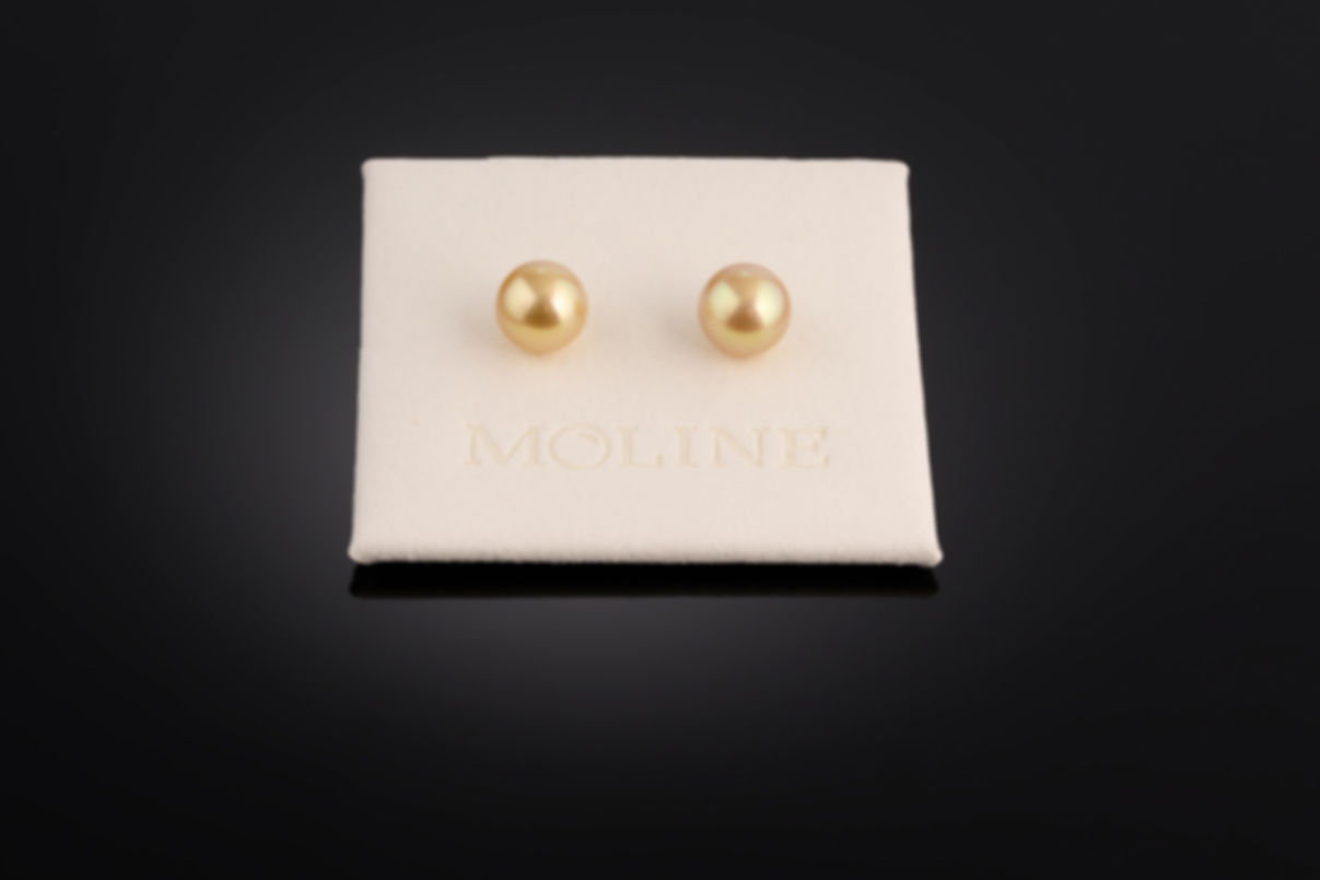 10.1mm AAA Medium Fancy Gold South Sea Pair