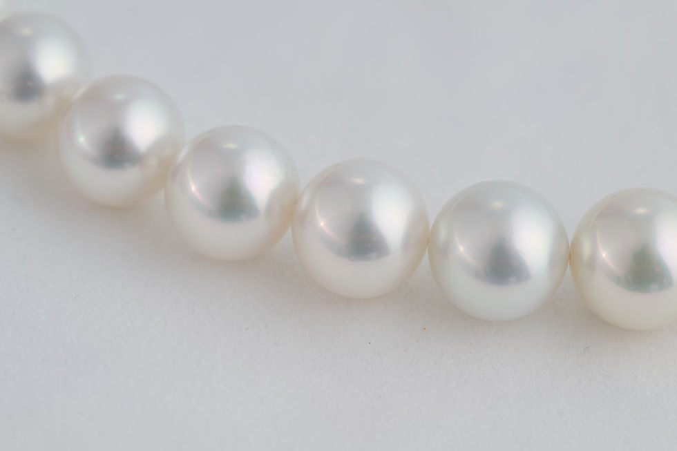 Thumbnail: 10-12mm 'AA' White South Sea Pearl Necklace (18 in)