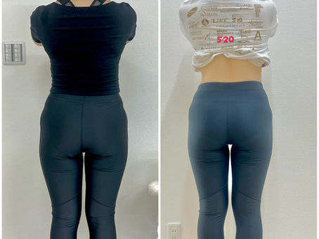 後ろ姿ビフォーアフター🍑