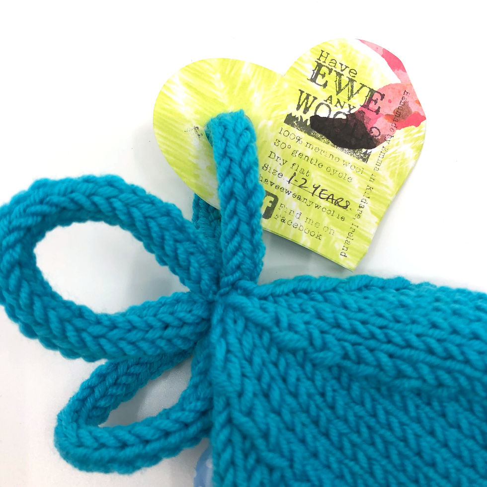 Thumbnail: Turquoise Loopy Top Hat with Buttons