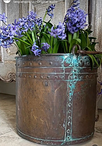 Copper Bucket Planter. SOLD.