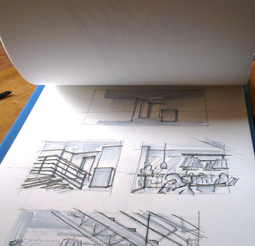 Skizzen, Zeichnen und Malen - CMü graphic design