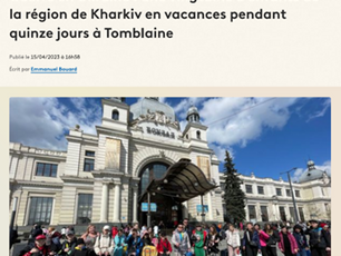 «Війна в Україні: двадцять дітей з Харківської області на двотижневих канікулах у Томблені»