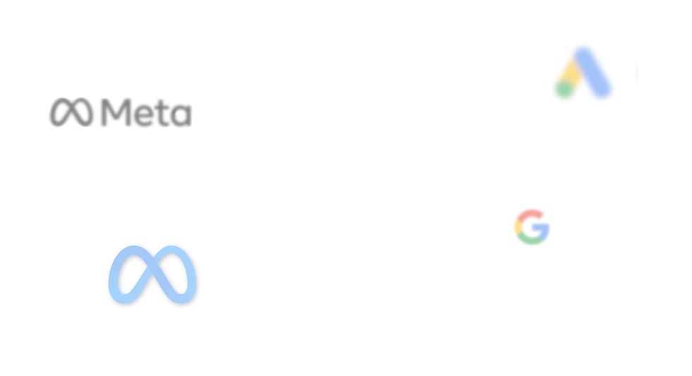 logos do meta ads e google ads
