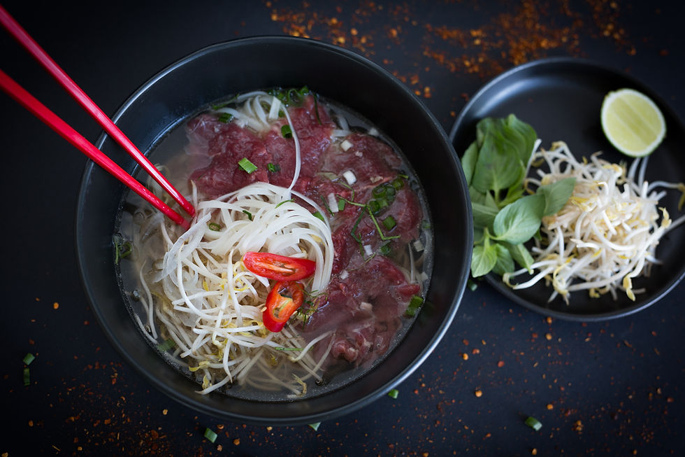 Vietnamese PHO Soup With Thai Rice Noodle image