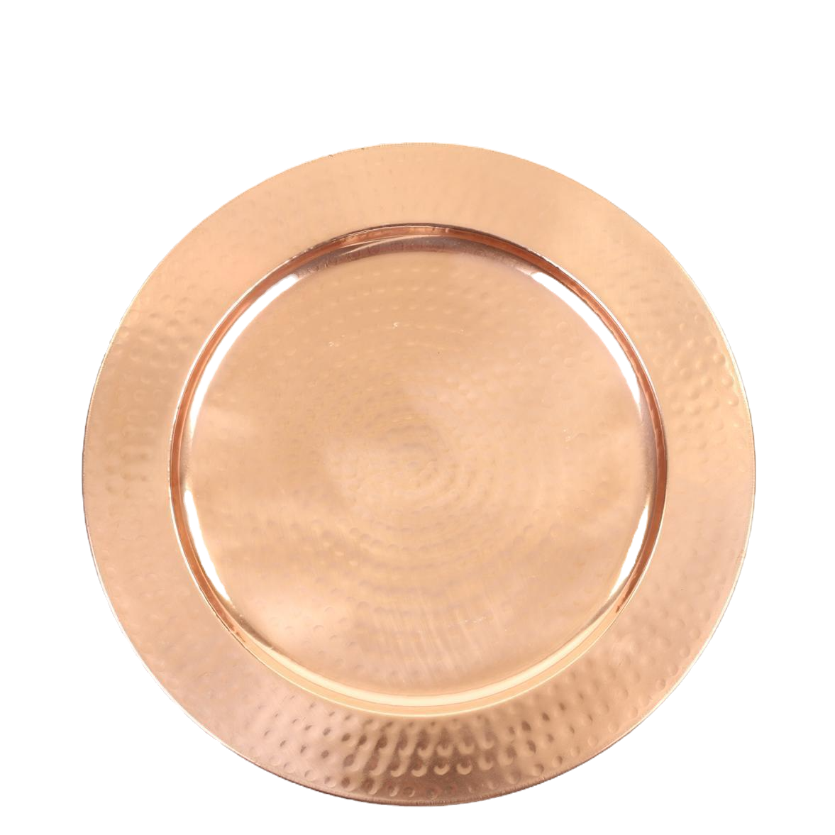 Copper Hammered Charger 13"