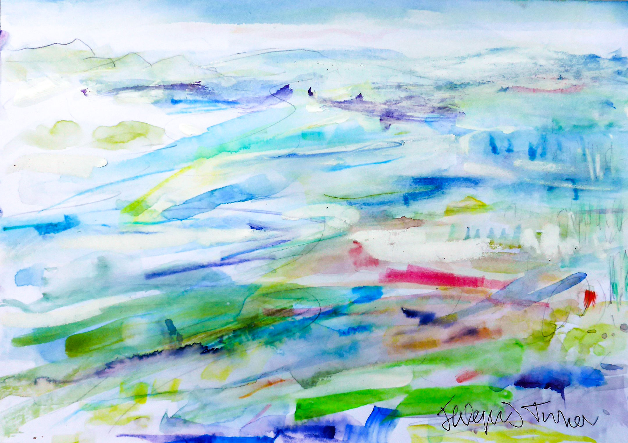 Provence from monastery near Eygalieres