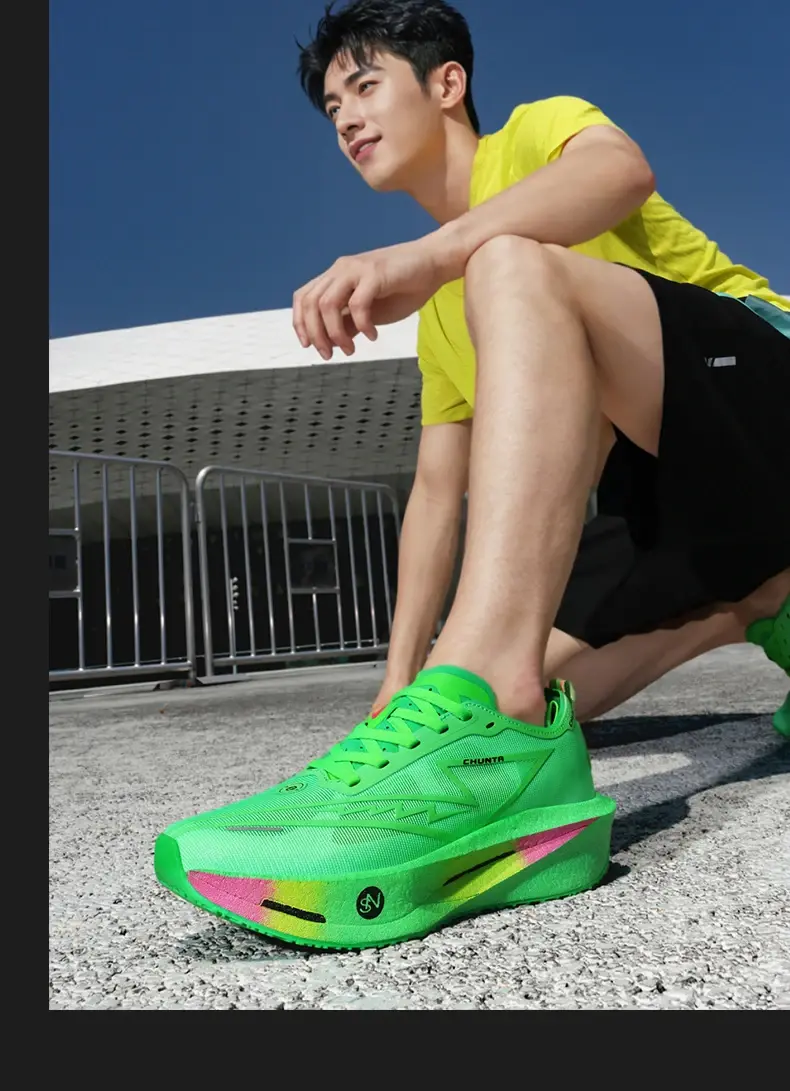 Miniatura: Tênis de corrida com placa de carbono especial para maratona, masculino, esporti