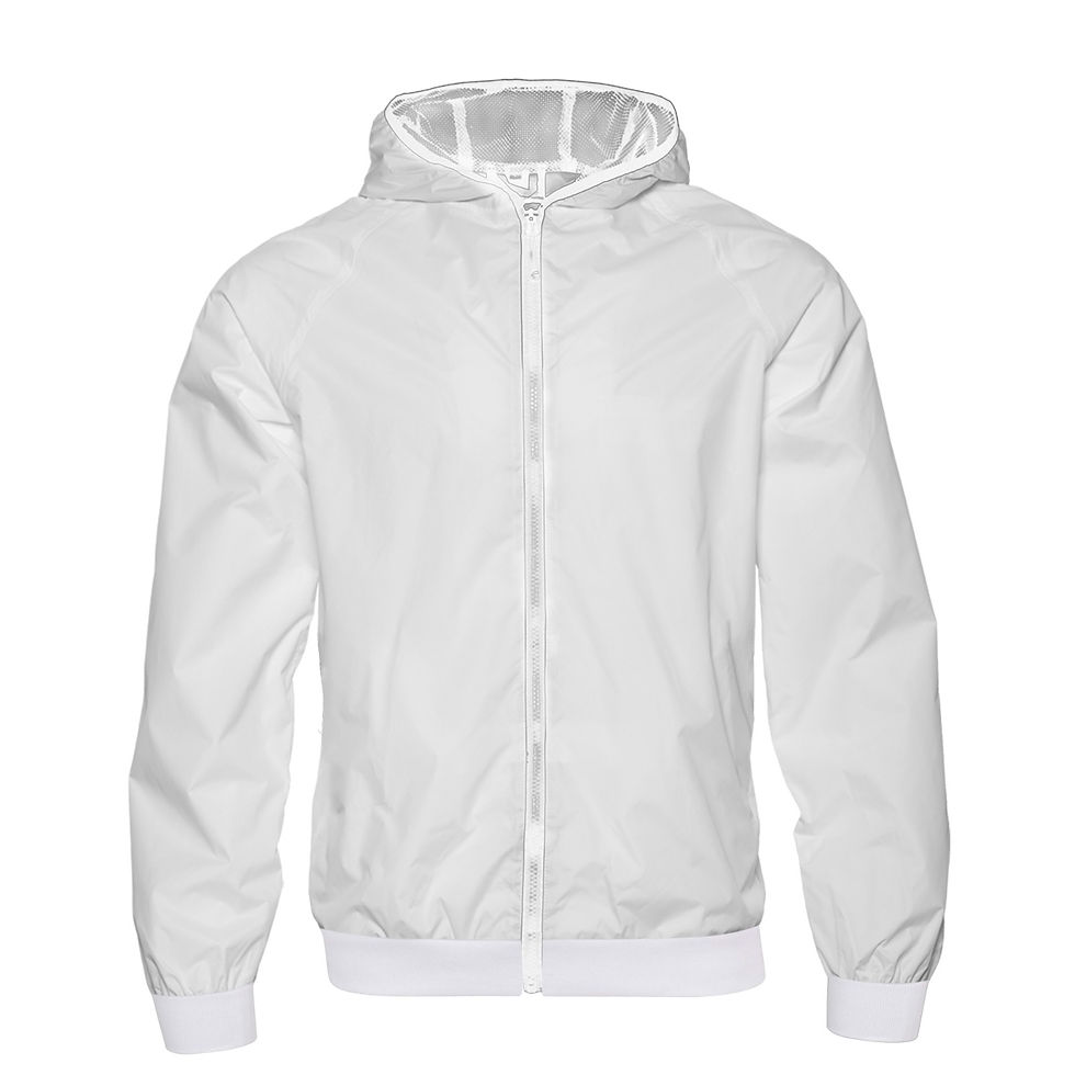 Miniatura: Unisex Windcut Jacket with Zipper and Lightweight Comfortable Hood from P to GG