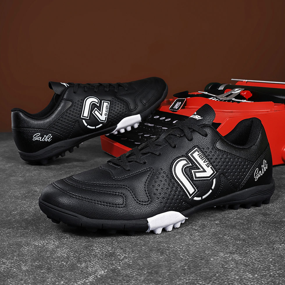 Miniatura: Chuteiras de futebol masculinas TF, chuteiras esportivas para uso externo com cr