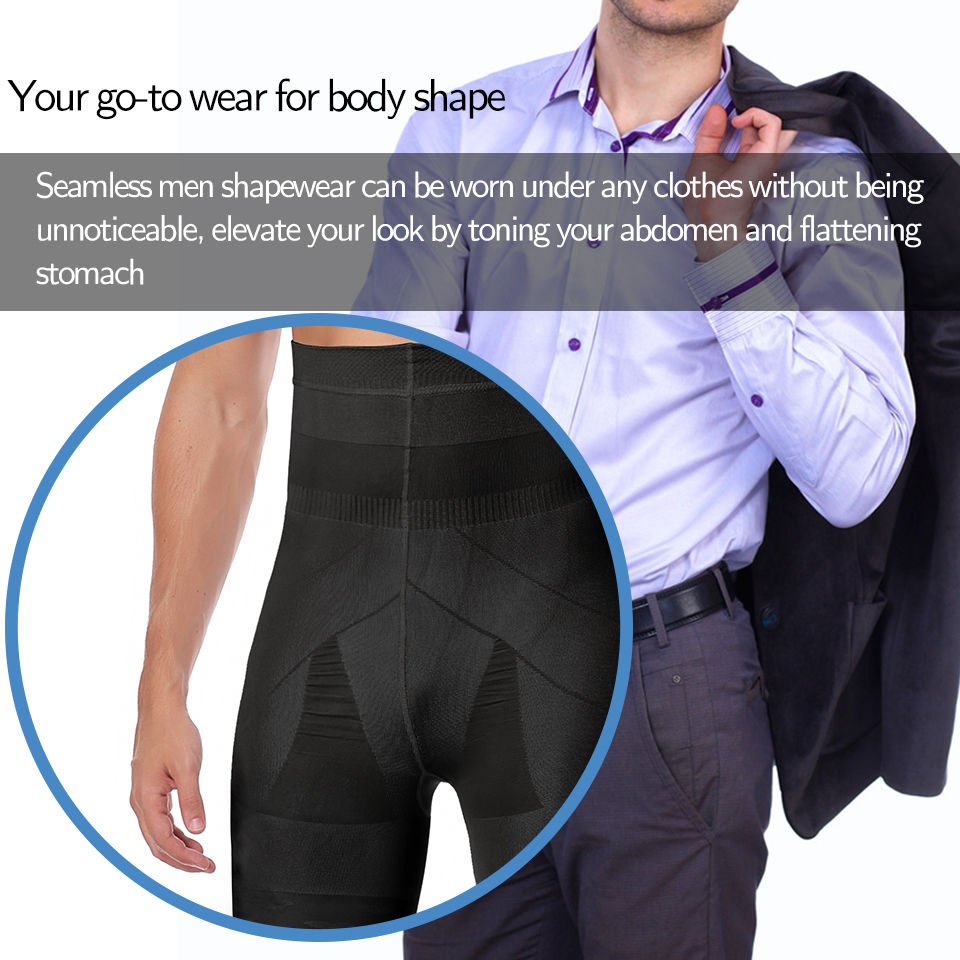 Miniatura: Cueca Boxer Modeladora Masculina com Controle Abdominal e Cinta Abdominal de Alt