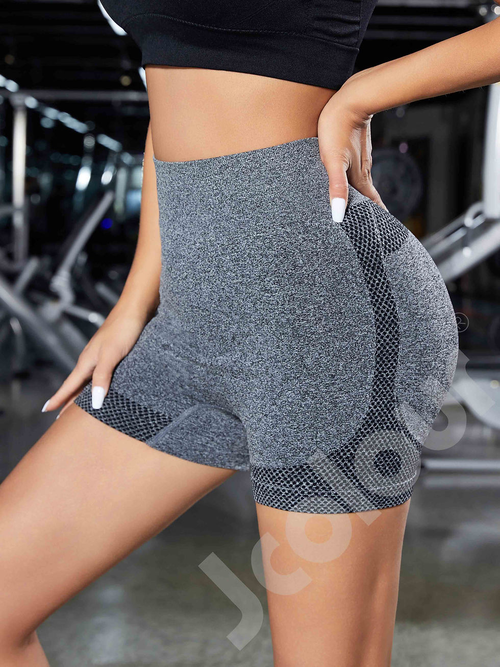 Miniatura: Shorts de ioga femininos, shorts esportivos femininos, shorts de ginástica, calç