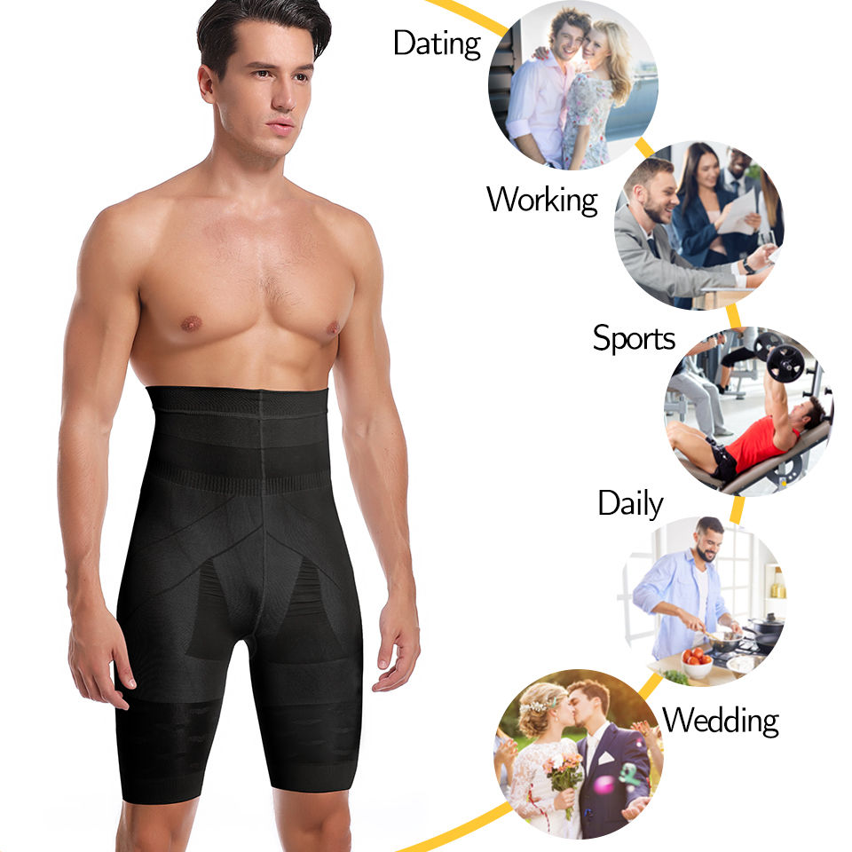 Miniatura: Cueca Boxer Modeladora Masculina com Controle Abdominal e Cinta Abdominal de Alt