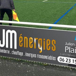 panneau publicitaire pour stade de foot
