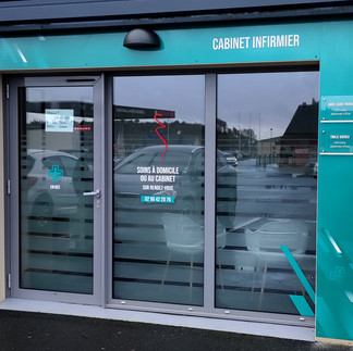 Habillage façade cabinet infirmier