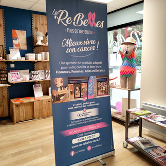 roll-up publicitaire avec visuel personnalisé