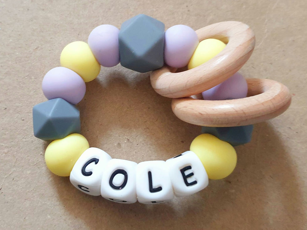 Thumbnail: Personalised Teething Toy - Lavender & Lemon