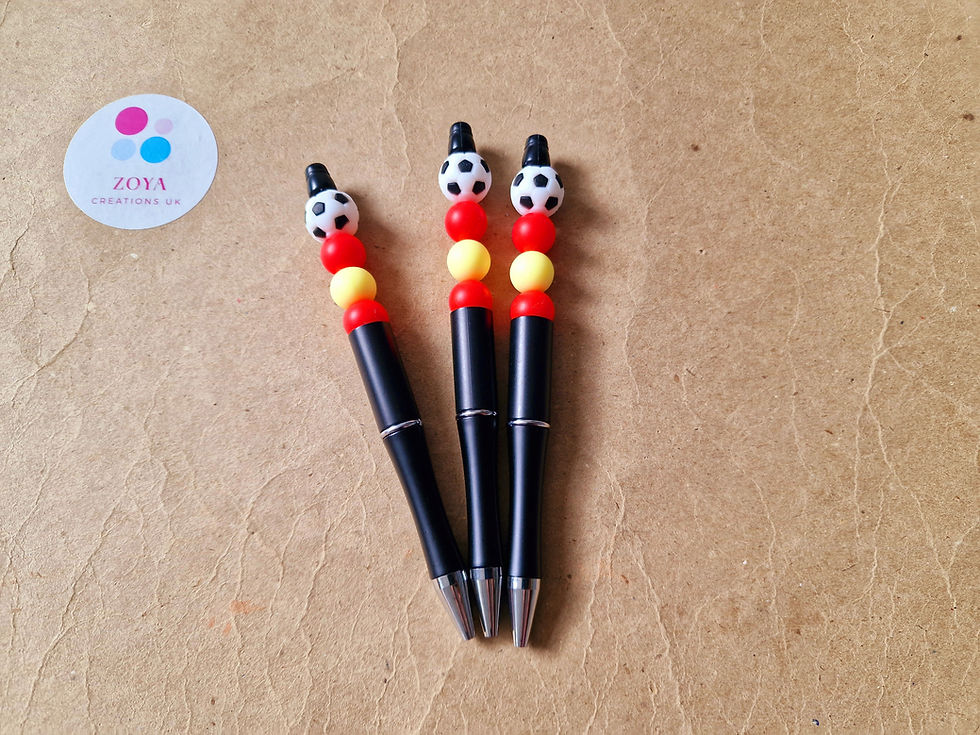 Thumbnail: Silicone Beadable Pens- Football Bead  