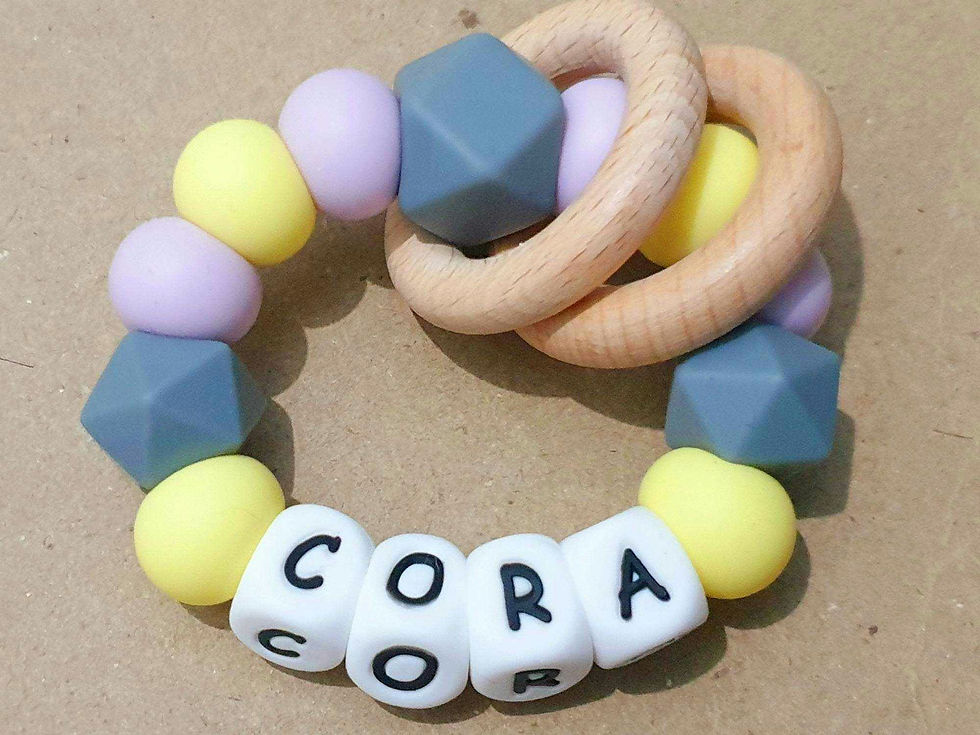 Thumbnail: Personalised Teething Toy - Lavender & Lemon