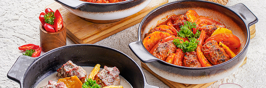 Arranged Food and Objects