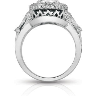 Varouj Solitaire Cut in Round Diamond Ring