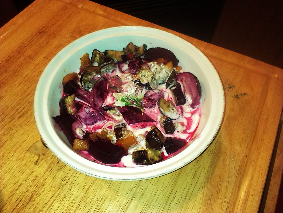 Roasted Beetroot with Yogurt & Coriander