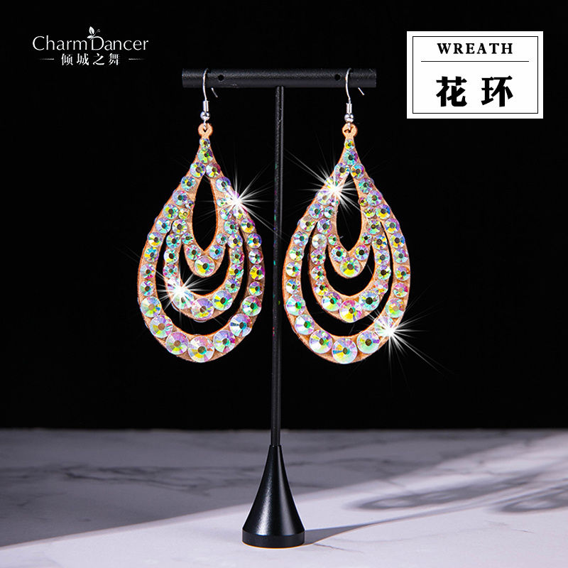Thumbnail: Exotic Sparkle Earring Women Belly Dance Oriental Egypt Costume Accessory Dancer