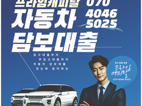 평택 자동차담보대출 화성 동탄 빠르게 진행