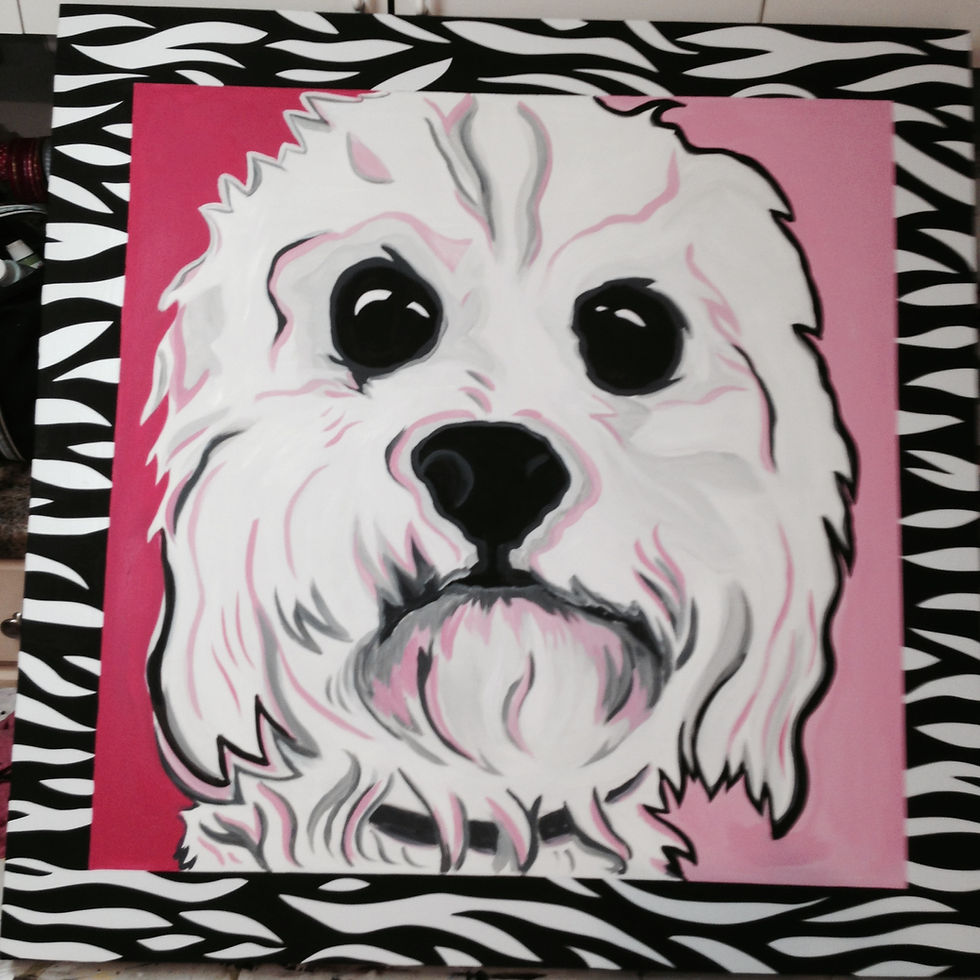 large canvas of pet