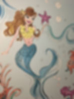 mermaid mural