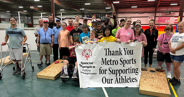 Cornhole thank you Metro Sports