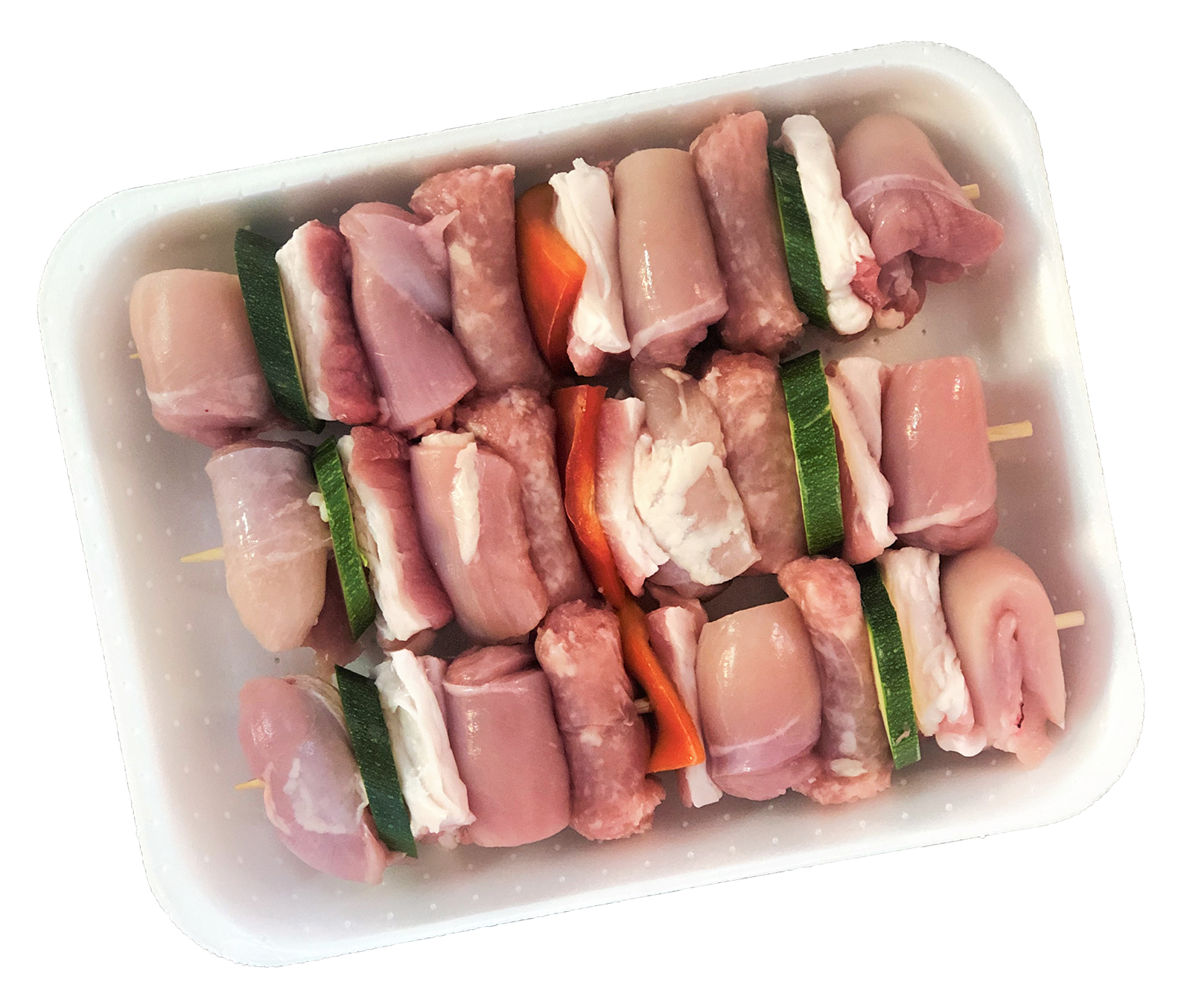 Spiedini pollo e salsiccia